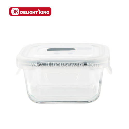 Laser Logo Glass Airtight Food Container With Vent